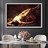 Paint by Numbers for Adult Kits Male Nude Known As Hector Painting by Jacques Louis David DIY Oil Painting Paint by Number Kits #2