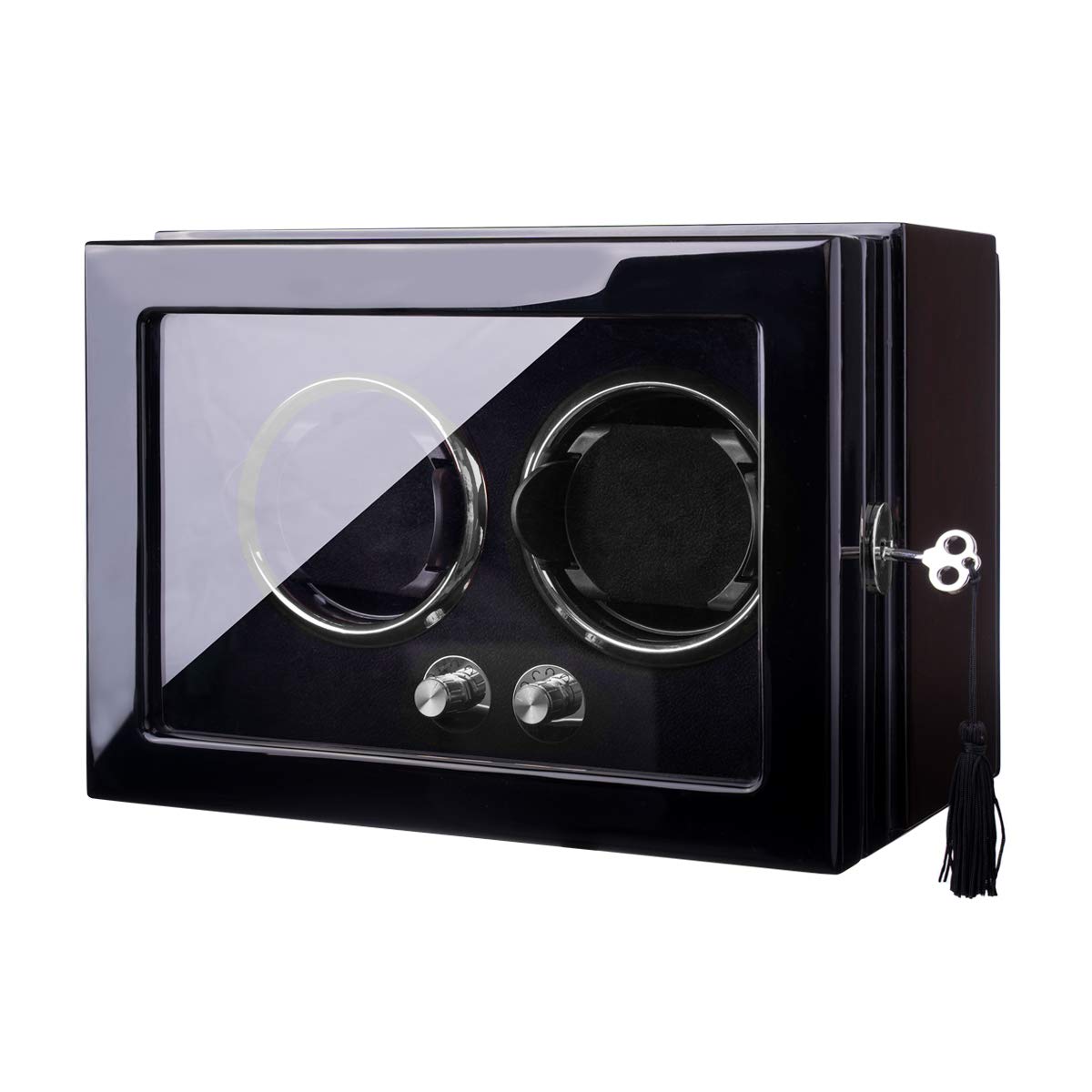 Buy Automatic Double Watch Winder, DUKWIN Watch Winder Storage Case for 2 Watches with Quiet