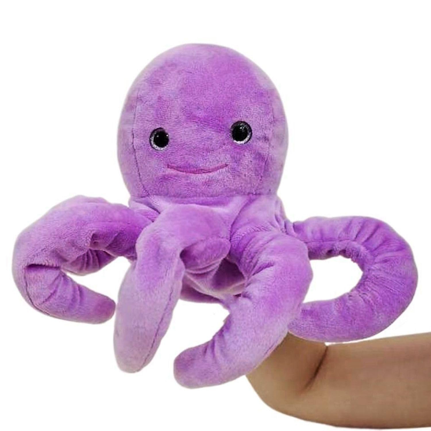 Home Smart Octopus Soft Puppet Big Mouth Hand Puppet Early Education for Boy and Girl Ideal for Birthday Gift (Octopus)