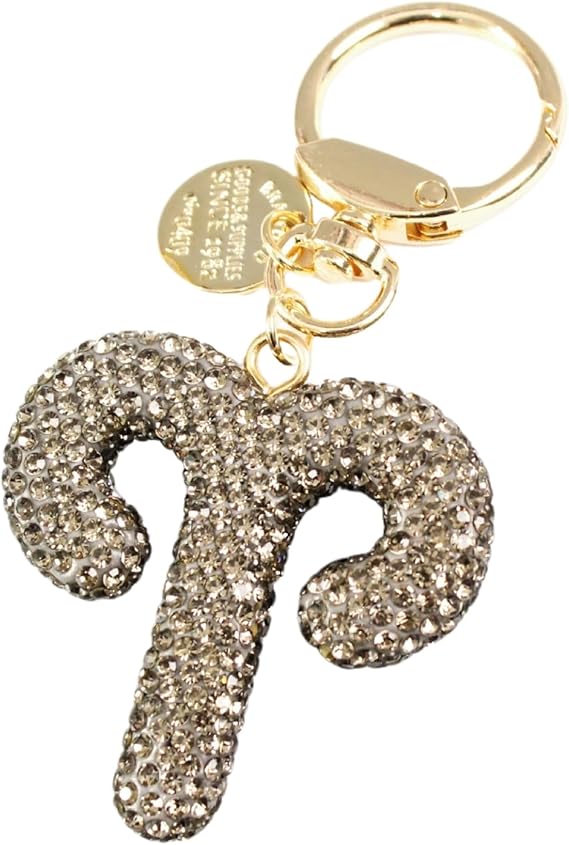 Shiny Zodiac Diamond Keychain Creative Astrology Pendant Gifts for Women Wallet Key Tote Bag Accessories