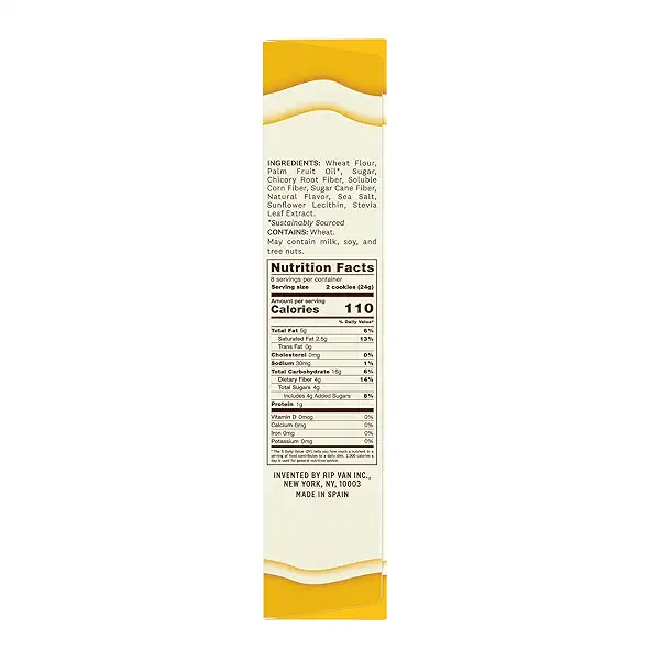 Rip Van Leos - Golden Vanilla Sandwich Cookies - Low Sugar and Low Carb Snack - Diabetic Snacks - 4 Packs of 1.69oz) 2