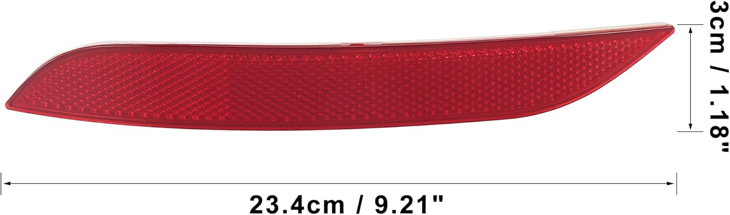 X AUTOHAUX Car Rear Bumper Reflector Strip Cover Left Side 63147314883 for BMW X1 2013-2015