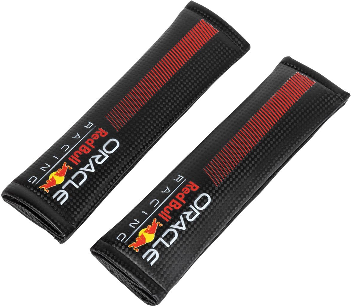 Red Bull Racing Boucle De Ceinture en Fibre De Carbone RedBull - Design Sportif Et élégant - Protection De Ceinture De Voiture