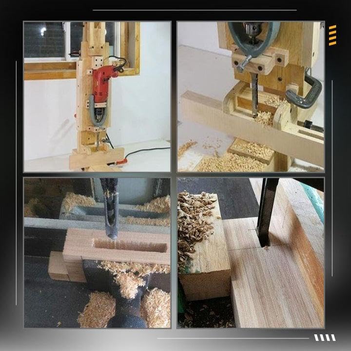 Woodworking Square Hole Drill Bits High Carbon Steel Precision CNC Machined Fast Easy Hole Punching for Hardwoods 6.4mm-19mm Ideal for DIY Lovers Furniture Production (6pcs (6.4+8+9.5+12.7+14+16))