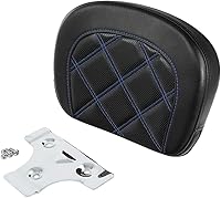 Vista 12 de TCT-MOTORPARTS Asiento de Conductor y Pasajero de Perfil Bajo con Almohadilla de Respaldo de Conductor para Harley Touring Road King 2009-2023