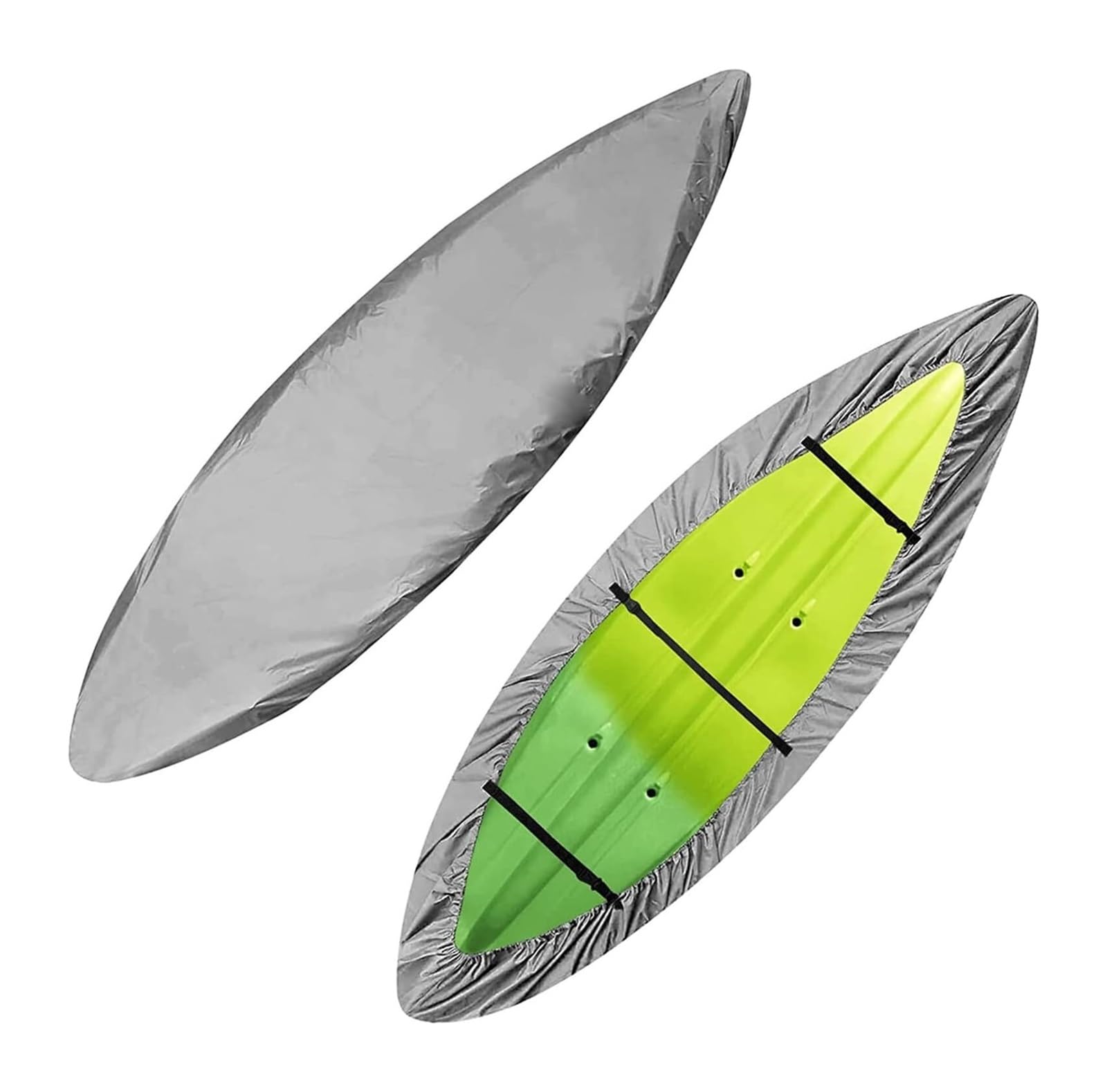Pokrowiec na kajak, Pokrowiec do przechowywania kajaków 420D Tkanina Oxford Szare Kajaki 2,1 m-6 m(Fit 3.6m to 4m kayak)