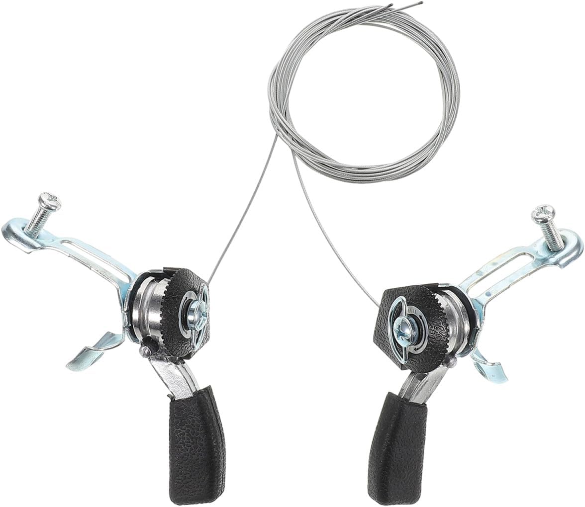 BESPORTBLE Aluminum Thumb Gear Shifters for Road Mountain Bikes Ergonomic Design Precise Control Efficient Shifting Comfortable Grip Bike Gear Kit