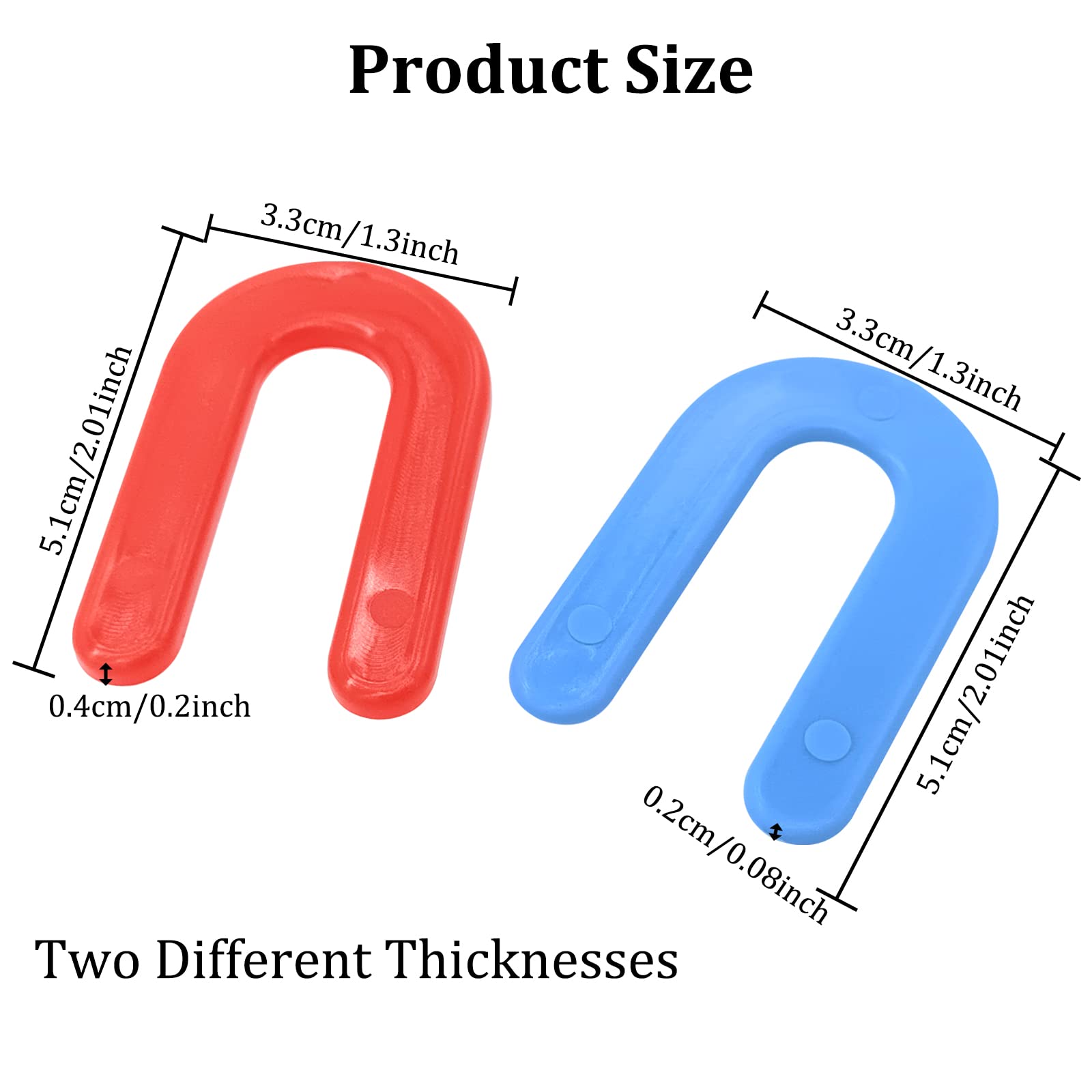 Tile Shims - 200 Pack Red & Blue Spacers -2