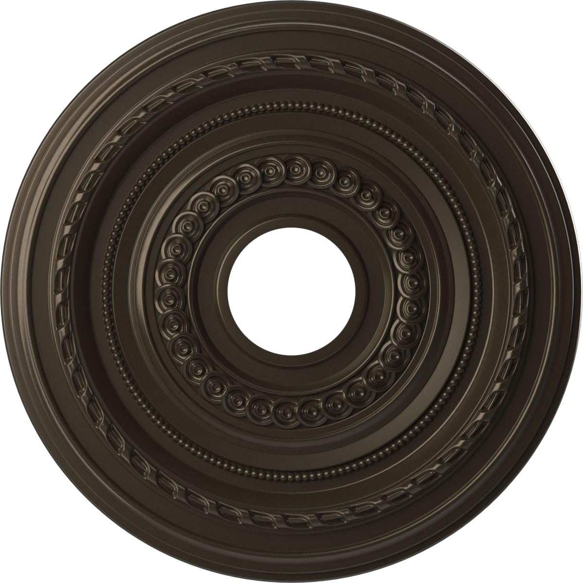 19"OD x 3 1/2"ID x 1"P Cole Thermoformed PVC Ceiling Medallion (Fits Canopies up to 5 1/8"), UltraCover Satin Hunt Club Green — Amazon image 26