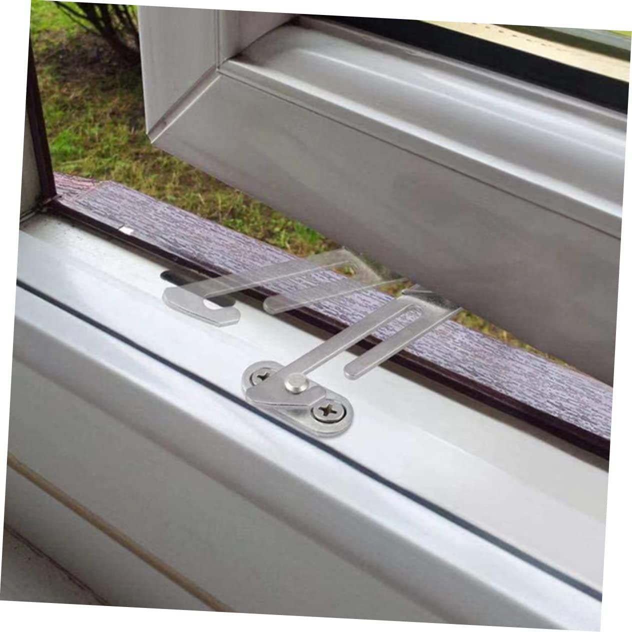 ARTIBETTER 8 Stk Fenster begrenzer Scharniere für Innentüren Griffe für Schiebefenster fensterklammer fensterklemme Fensterschlösser und Riegel Fensteröffnungsbegrenzer Rostfreier Stahl