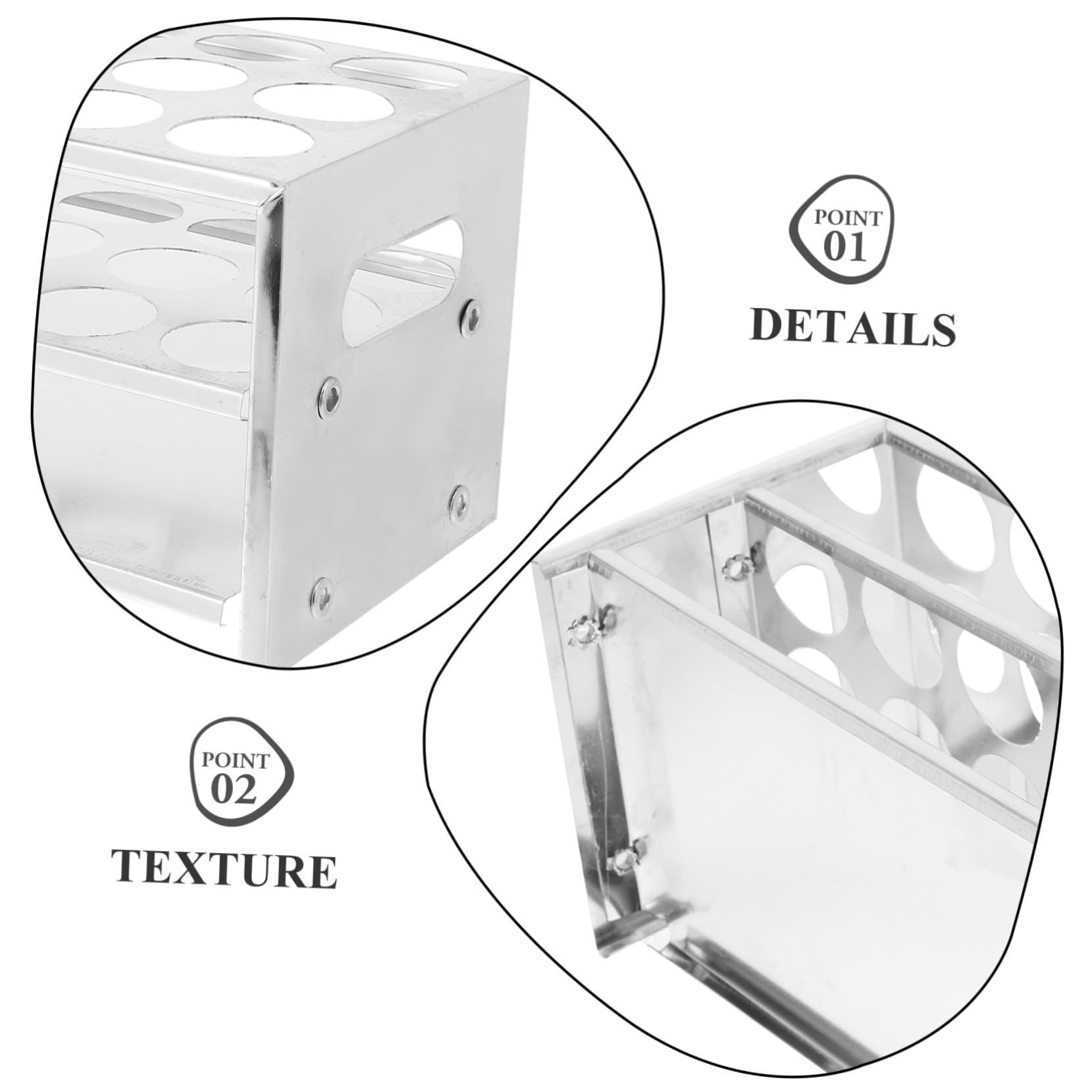 SOLUSTRE 3stücke Laboratory Test Tube Rack Mit Fächern Stabiler Für Reagenzgläser Geeignet Für Optimal Für Chemielabore Und Effiziente Probenlagerung