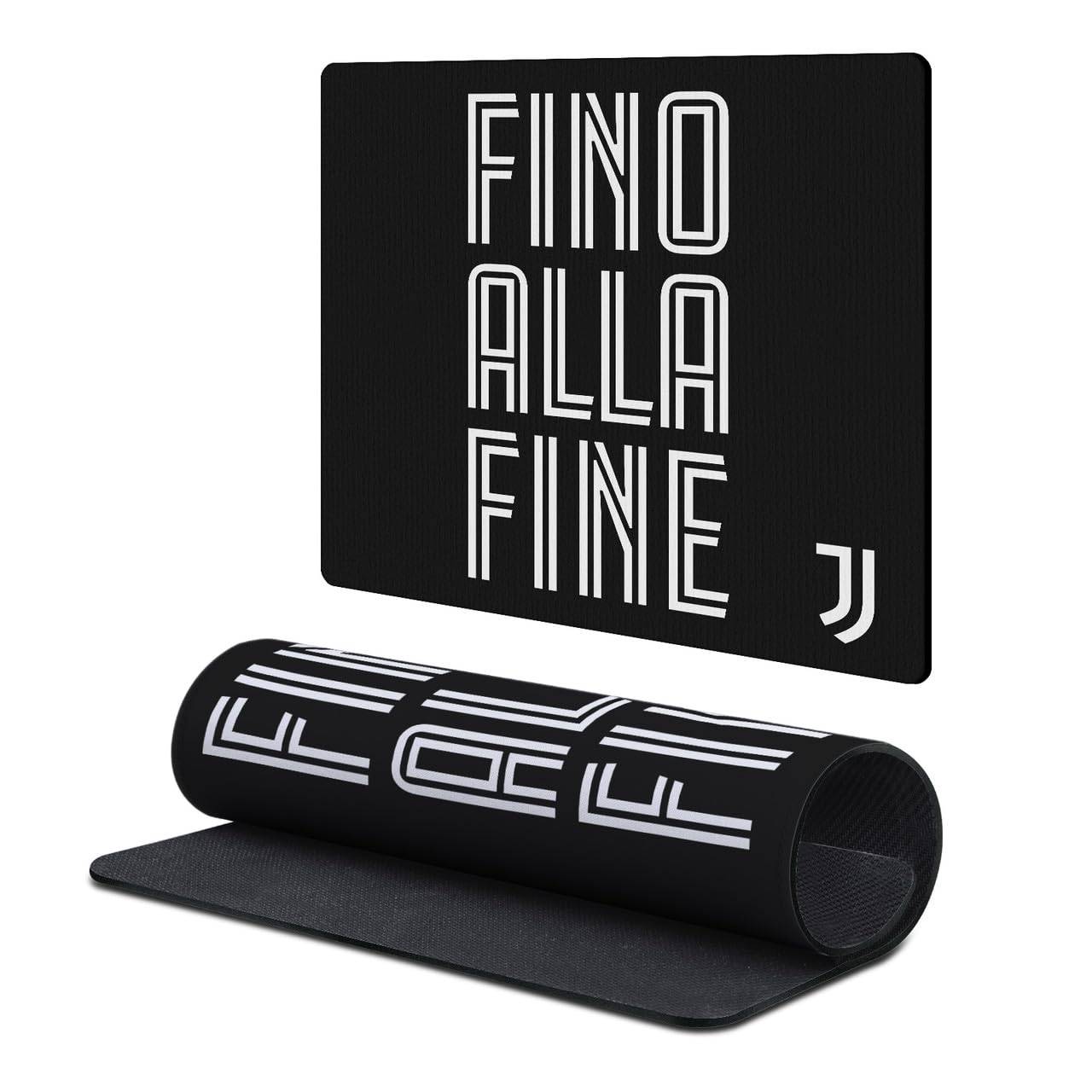 Head Case Designs Officially Licensed Juventus Football Club Fino Alla Fine Crest Logo 9.84 x 11.81 x 0.12 inches (250 x 300 mm) - S Gaming Office Desk PC Keyboard Mouse Mat Pad — image 1