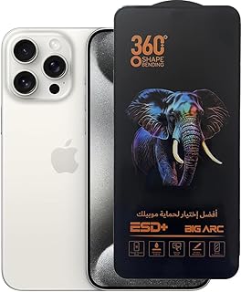 9H Super Tempered Glass Anti-Shock Screen Protector with Black Frame Compatible with iPhone Series (B.IPhone 16 Pro Max)