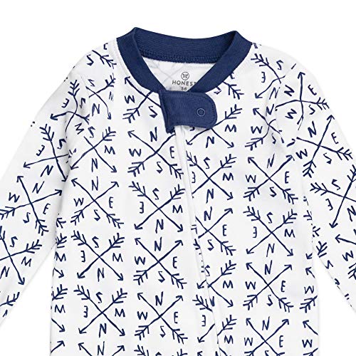 Image of HonestBaby Baby 2-Pack Organic Cotton Footed Pajama Sleep & Play
