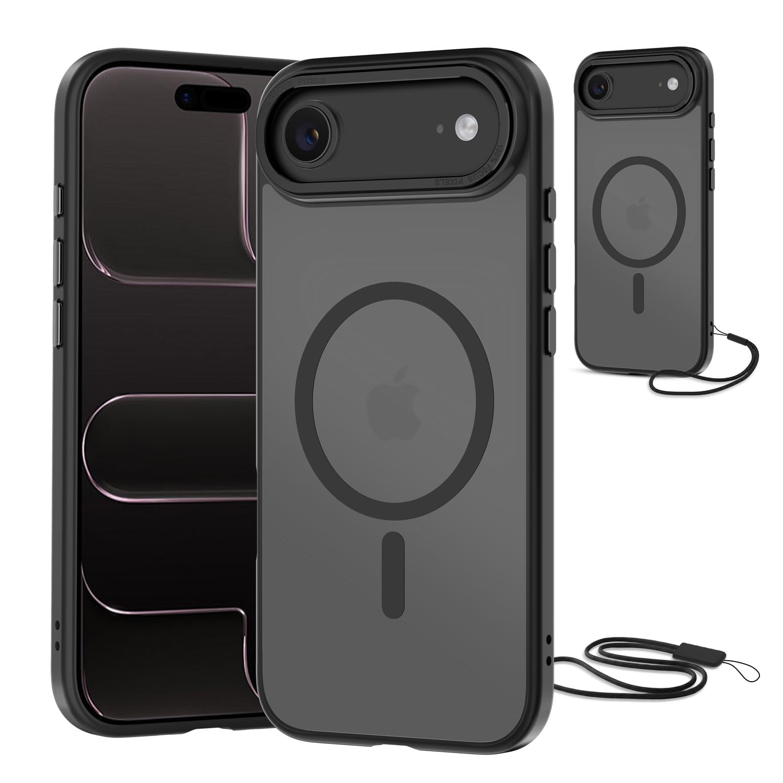 NEW'C Magnetisch Hülle für iPhone Serie kompatibel mit MagSafe Ultimate, stoßfest – starker Magnetismus und militärischer Schutz