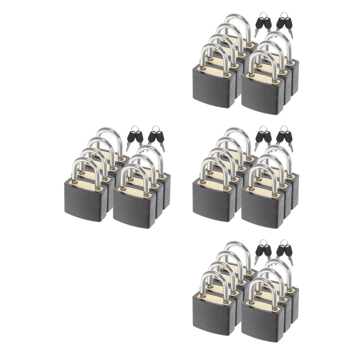 SOIMISS 28piezas Candados De Equipaje Con Llaves Para Gimnasio y Taquillas Seguridad Para Maletas y Mochilas
