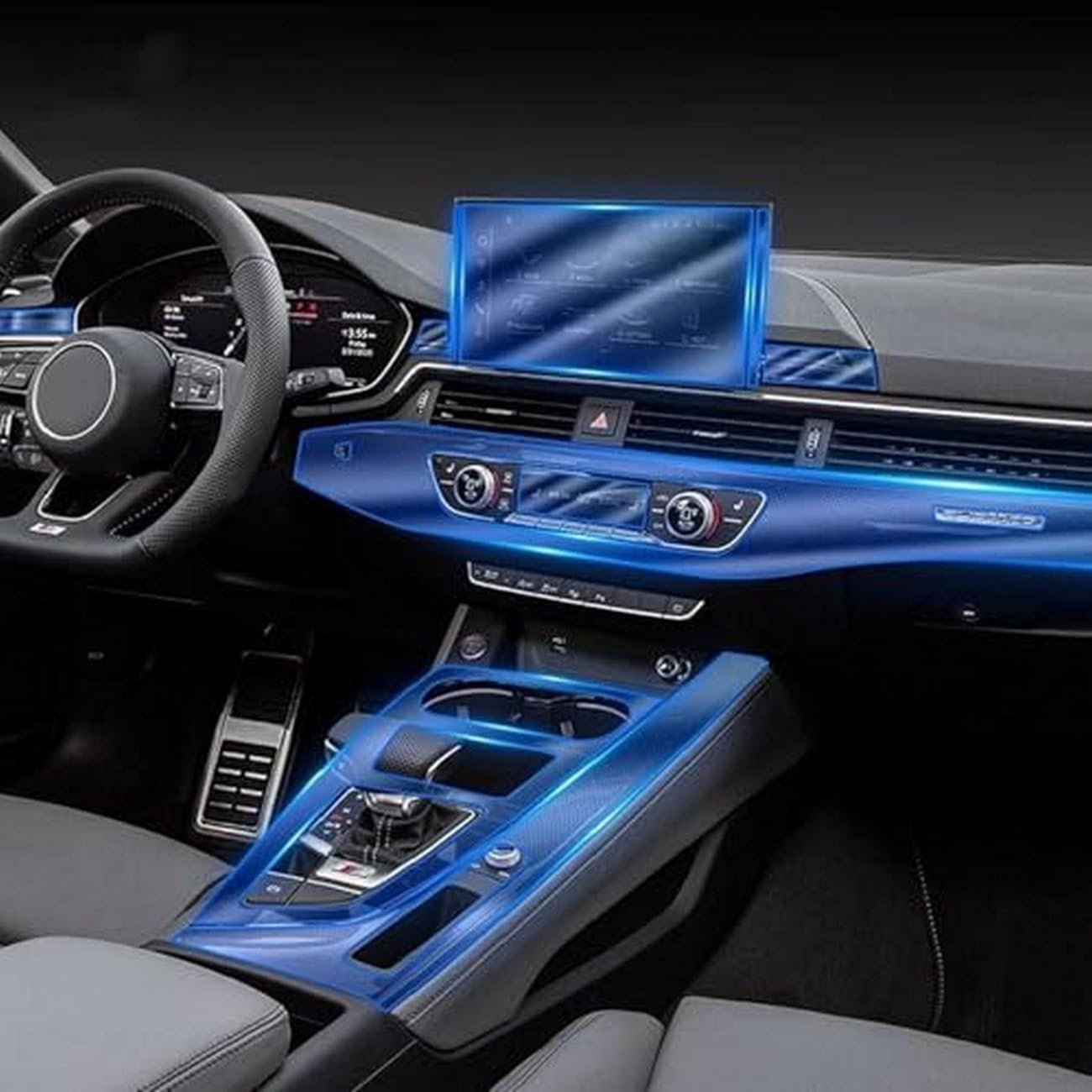 Película protectora de consola central interior de coche Audi A5 S5 2021