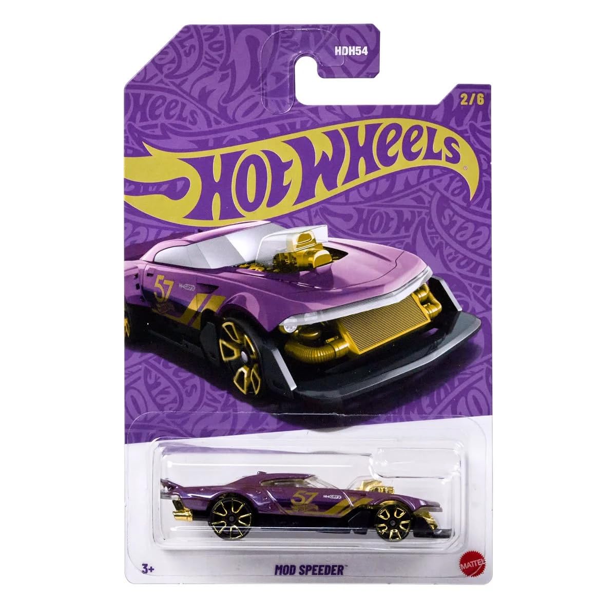 Hot Wheels 57th Anniversary Pearl & Chrome 2025 Mod Speeder