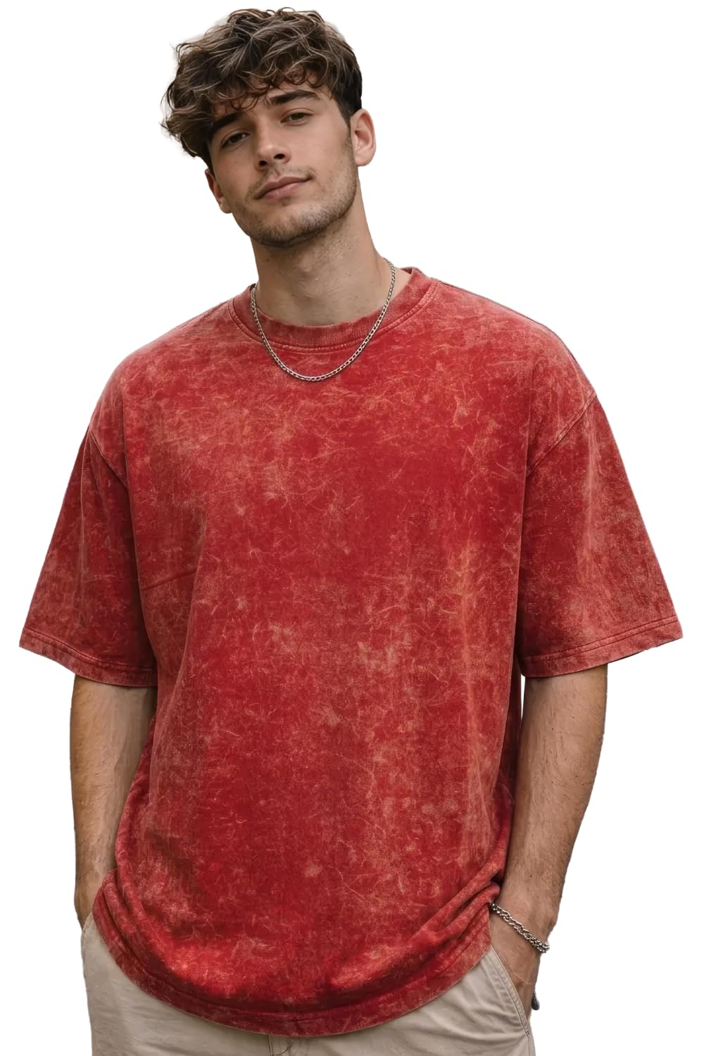 boffi ... 100% Cotton Oversized T-Shirt Unisex Drop Shoulder Dye Washed Street Look Black Pack of 1 discount deal