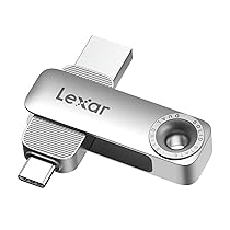 Lexar D50E 256GB Unità A Stato Solido Doppia, Chiavetta USB Velocità Fino A 400MB, s In Lettura, 360MB, s In Scrittura, Prestazioni Elevate, Porte USB-C E USB-A, Compatibile con iPhone 17, Android, PC