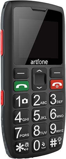 artfone Telefono Cellulare per Anziani con Tasti Grandi, GSM Senior Telefoni per...