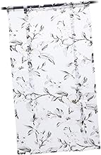 STAHAD Sala De Estar Cortinas De Tule Persianas Romanas Cortinas Transparentes De Renda Cortinas Florais Transparentes Cortinas De Renda Voile Cortinas Brancas De Folha Cortina De