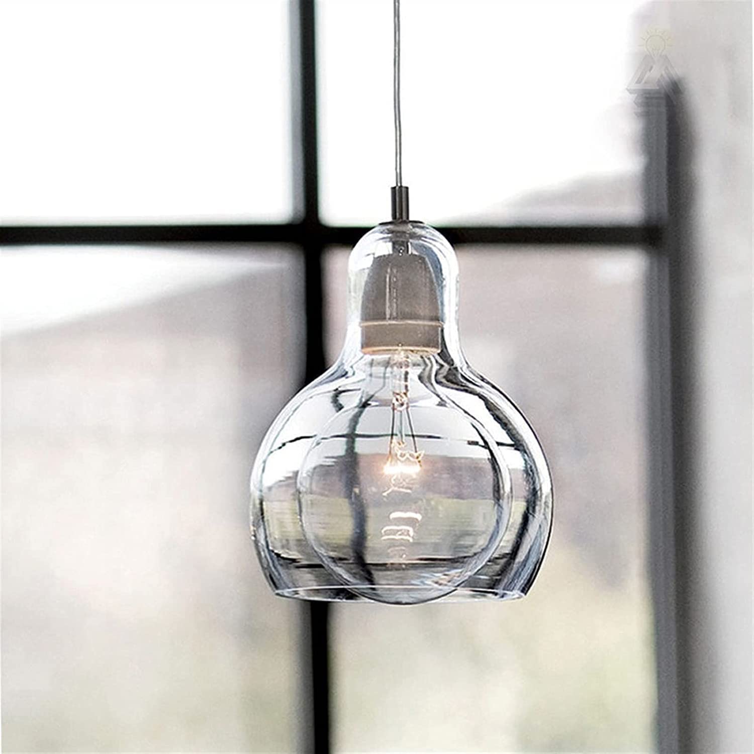 Lustre LED en verre pour illuminer votre table à manger avec un style loft rétro chic