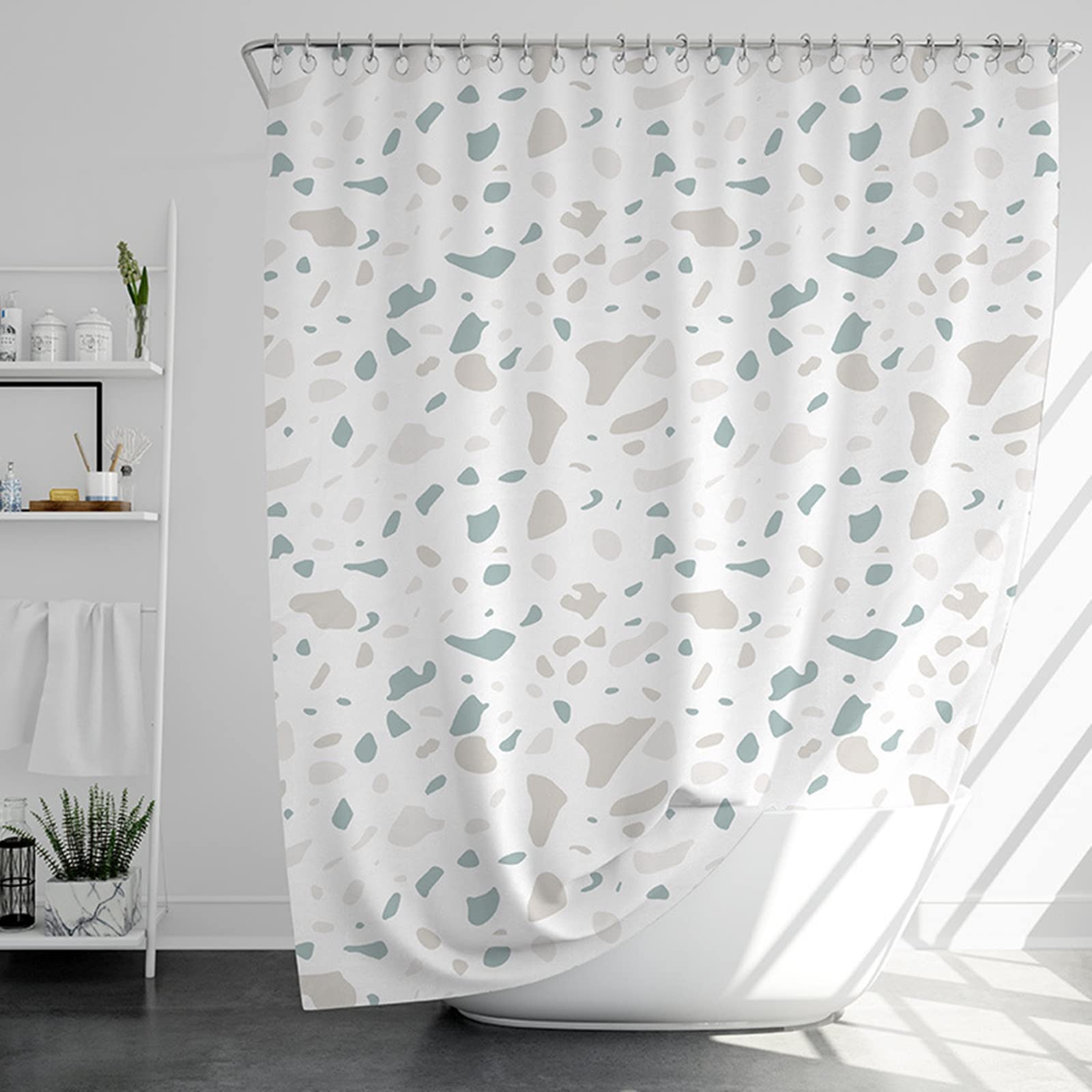 Rideau de douche anti moisissure KnSam 240x200 pour éliminer l'humidité sur le sol