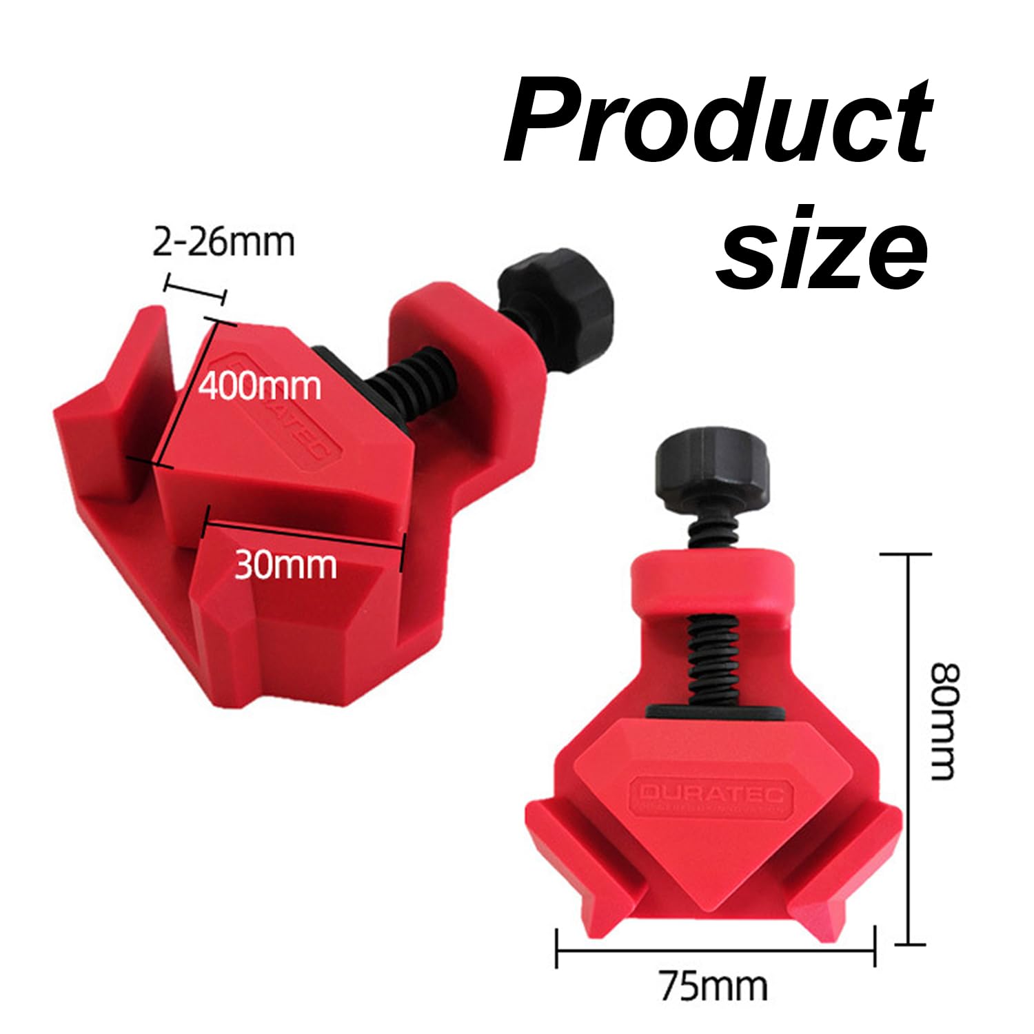 4 Piezas Sargento escuadra, Sargentos angulo para grosores de tablero de hasta 26 mm, 25 kg de fuerza de sujeción para ángulos exactos de 90°, Herramientas Carpinteria Madera