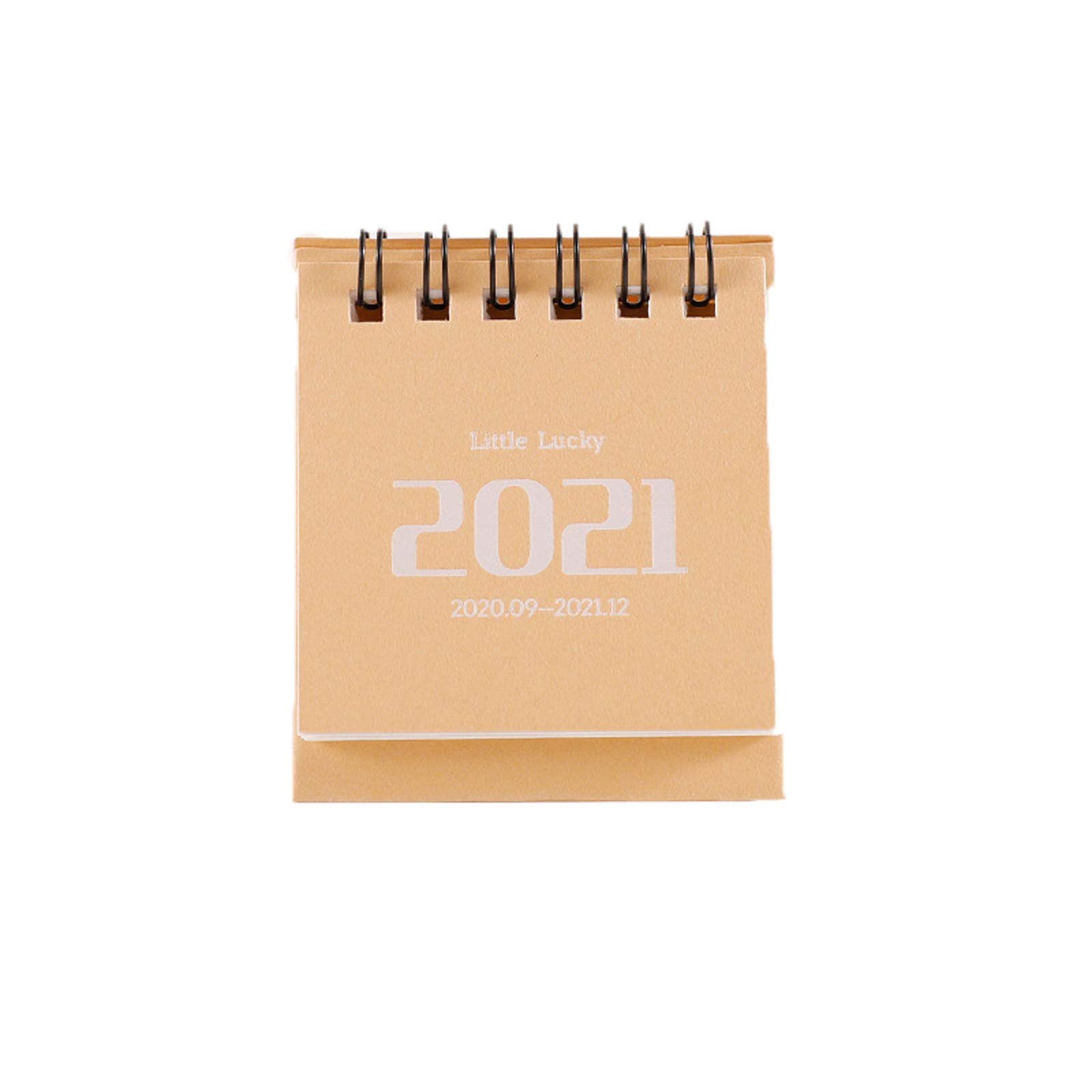 BOIZAN Desk Calendar 2021 UK,Mini Desk Calendar September 2020 to December 2021, Perpetual Calendar, Small Cute Desktop Calendar with Cute Design, for Office School (B)