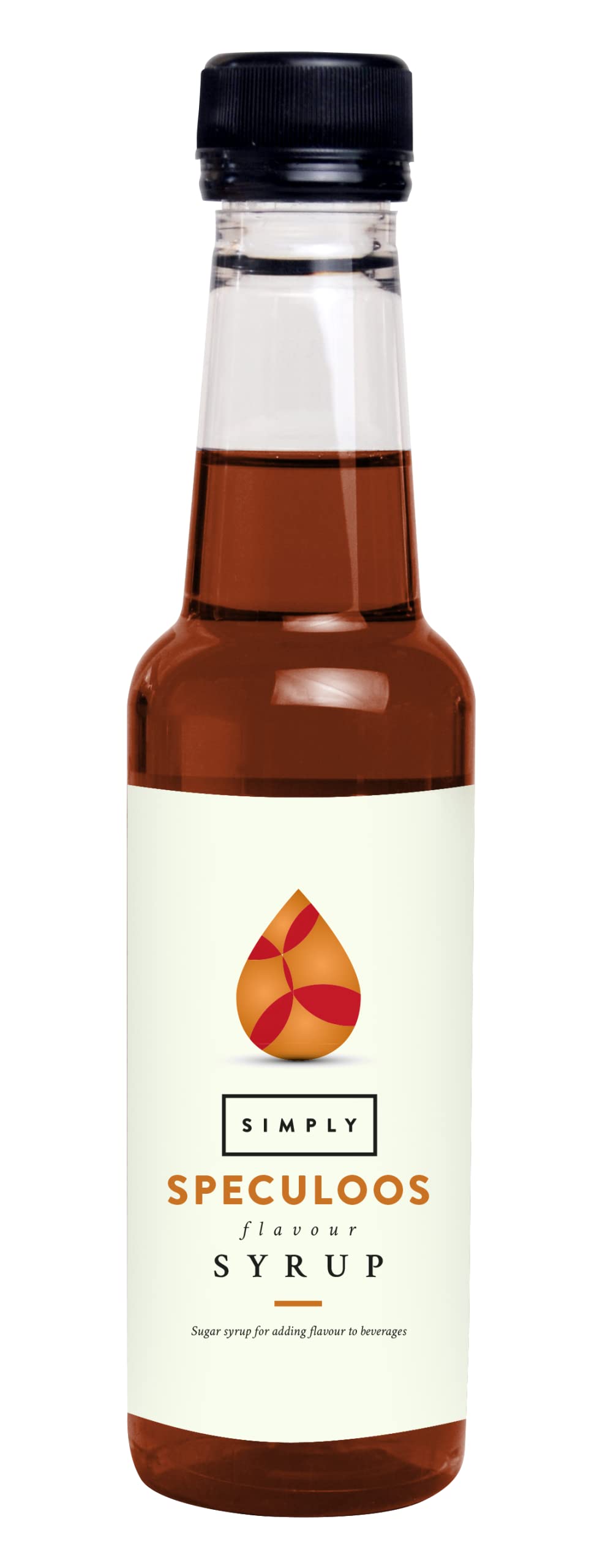 Simply Speculoos Caramelised Biscuit Syrup, Vegan & Nut Free Flavoured Syrup for Coffee, Cocktails & Baking (250ml)