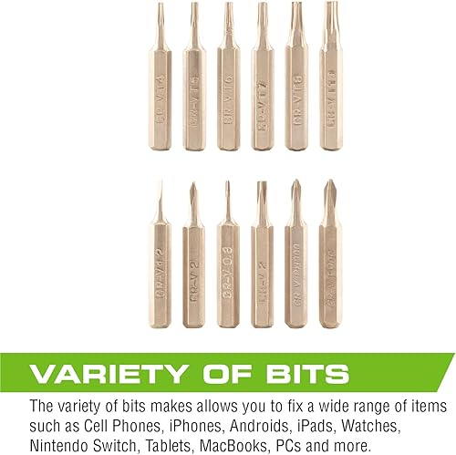 Miniatura 5 de ARCAN TOOLS - Kit de herramientas para computadora y tableta, 17 piezas (ATS17PC), multicolor