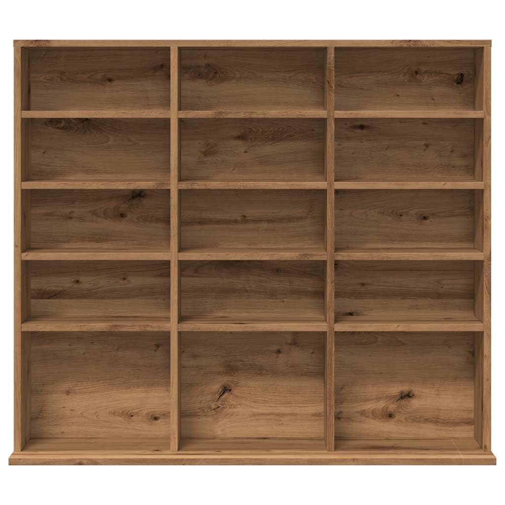 vidaXL Mobile Porta CD Artigianale 100x23x89,5 cm Legno Multistrato, Mensole, Armadietto, Contenitore per CD