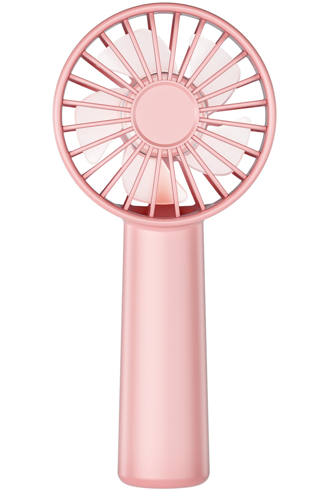 Ventilador de mano, mini ventilador portátil de 3 velocidades, 1800 mAh, ventiladores de mano pequeños personales que funcionan con pilas para pestañas de maquillaje, recargable por USB, regalos de