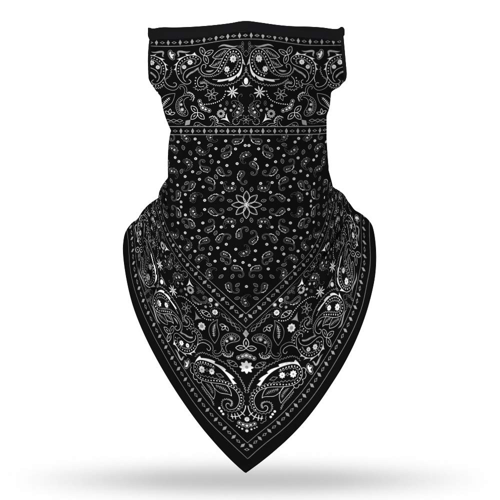 Angelife Face Mask for Man Women Bandana Balaclava with Ear Hangers Cooling Neck Gaiter Scarf