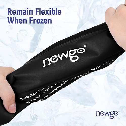 Miniatura 5 de NEWGO Bolsa de hielo para cirugía de reemplazo de cadera, envoltura de hielo de cadera de gel para bursitis de cadera, ciática, dolor flexor