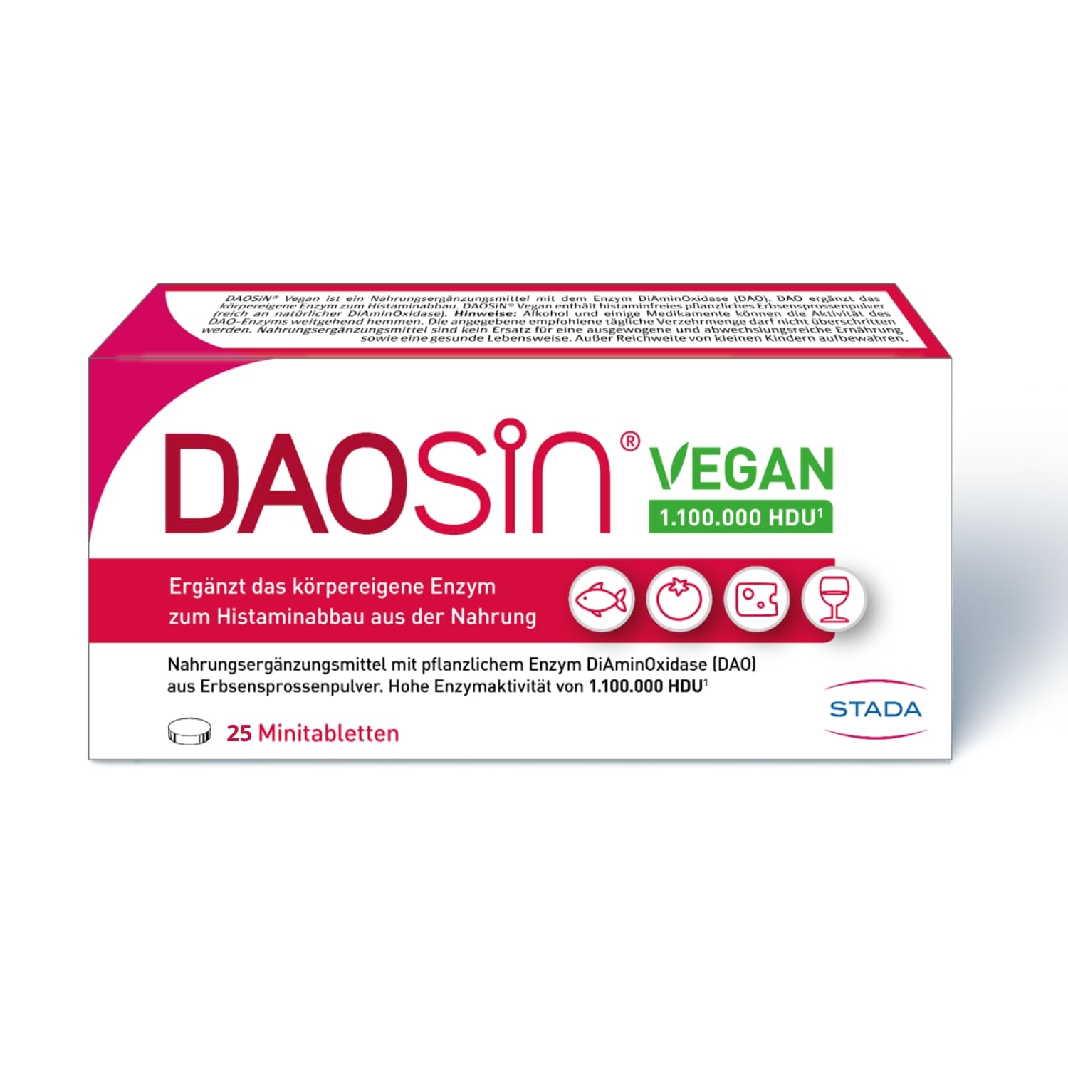 DAOSiN Vegan Tabletten DAOSiN Vegan Tabletten – DAO-Enzym Ergänzung