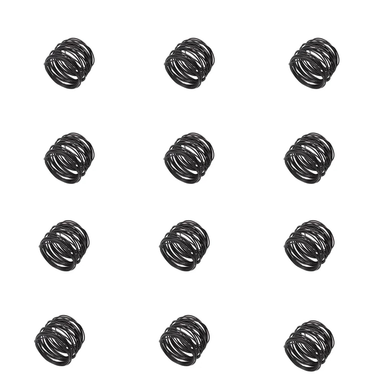napkin rings 12PCS Metal Cross Hollow Sliver Napkin Buckle,Wide Round Gold Ring,for Family Dinner Wedding Dining Table Decoration(12PCS Black)