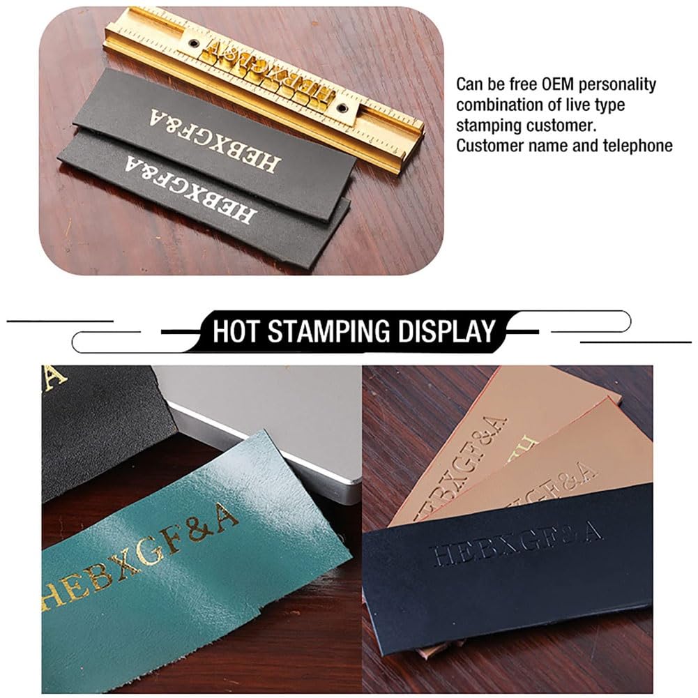 Máquina de estampado en caliente, prensa de calor con 2 moldes de latón, pantalla LCD digital, para cuero, papel, tarjetas, tela y poliuretano, herramienta versátil para manualidades