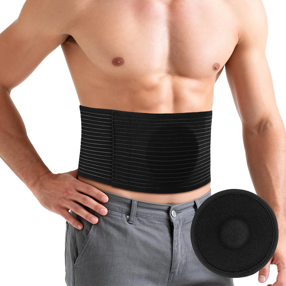 Bauchgürtel für Herren und Damen, elastische Bauchbinde, atmungsaktiver Taillengürtel für Frauen & Männer