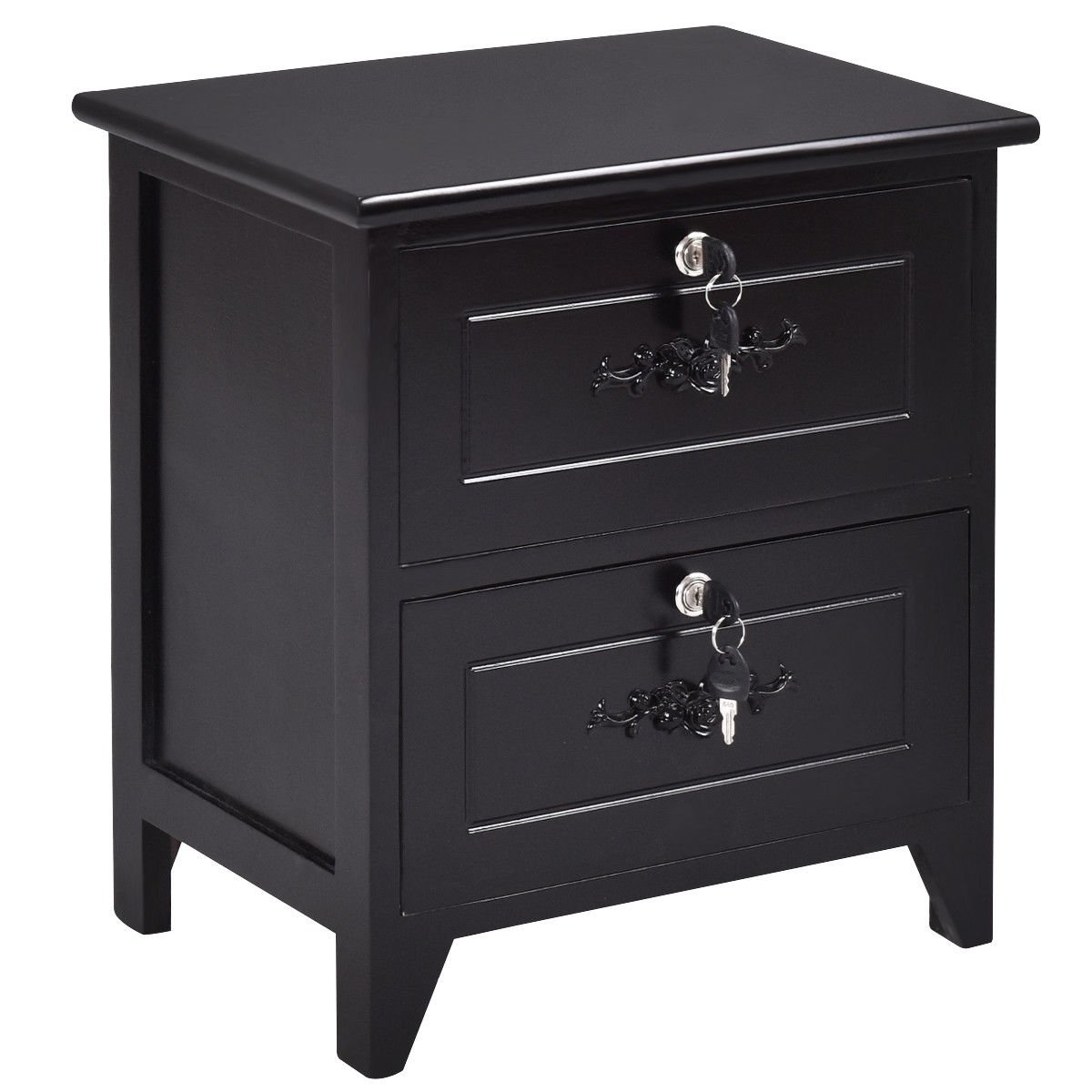 Bedside Table With Locking Drawer atelieryuwa.ciao.jp