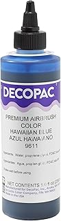 DecoPac Hawaiian Blue Food Coloring, 8 Fl Oz Airbrush Food Color, Edible Airbrush For Cake Decorating, Cookie Airbrush Coloring, Food Airbrush Kit Add-on, Airbrushes For Cake Decorating 8Fl Oz
