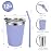 Vermida Kids Cups with Straws and Lids Leak Proof, 12oz Sippy Cups for Toddlers 1-3 No Spill, Spill Proof Cup Stainless Steel Kids Cup with Lids for School, Outdoor, 4 Pack