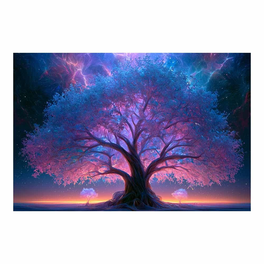 XENIOU Landscape Wall Art Gilded Tree Art canvas wall art, prints for walls, for living room bathroom Bedroom Home Decoration.(Multicolor)-70x100cm Unframed