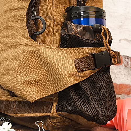 HOOEY Mule 25L Backpack - Hiking, Gym, & Travel Bag with Boot Carrier, Hat Strap, Rain Cover, Laptop Sleeve (Tan/Brown) - Image 6