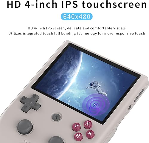Miniatura 3 de RG405V - Juego de mano retro, Android 12 integrado 128G TF tarjeta 3172 juegos, pantalla táctil IPS de 4 pulgadas con extremo frontal de juego,