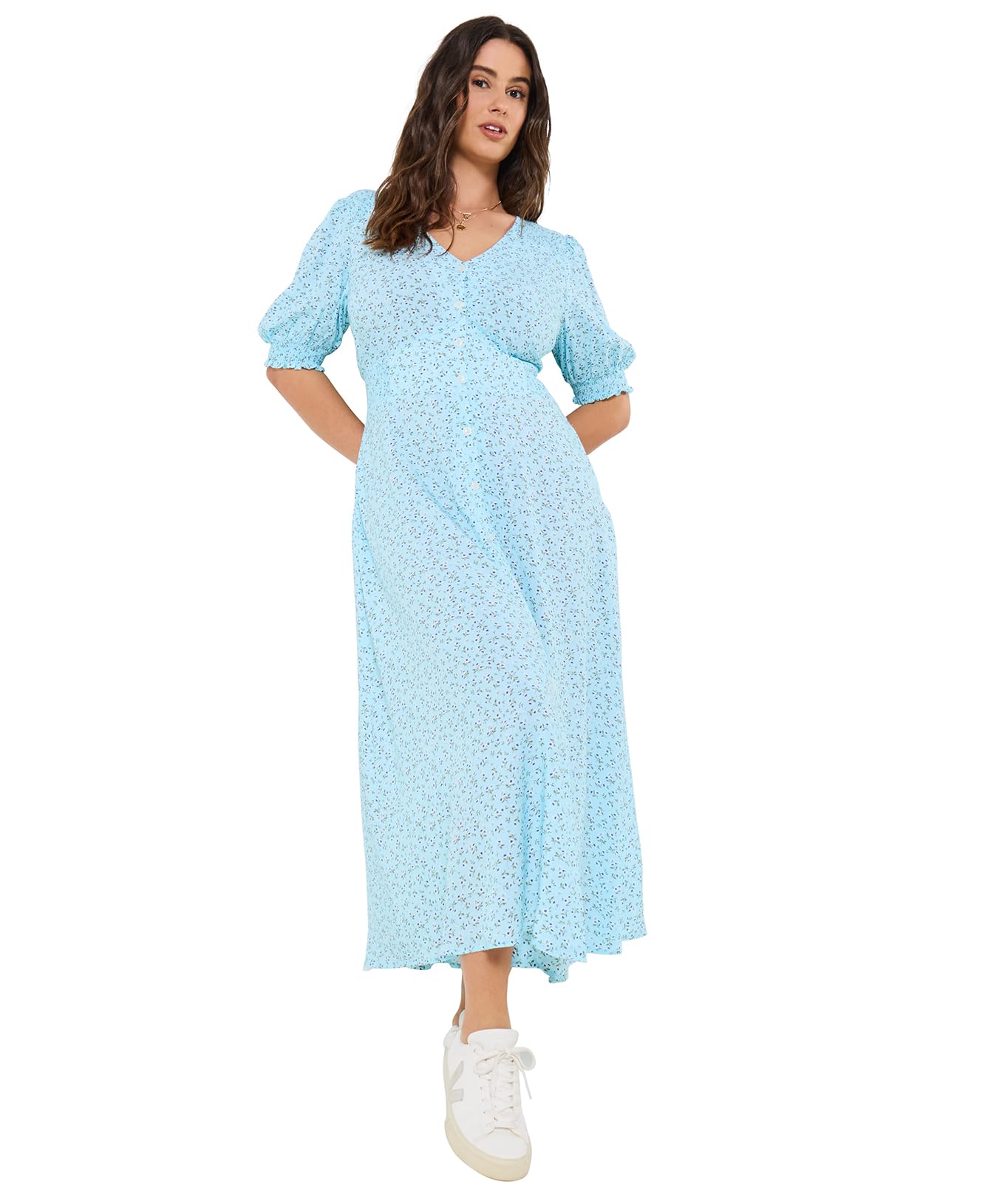 Joe Browns Daisy Ditsy Maxi Dress - Blue