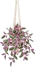 Artificial Plant Hanging Decorative Plants in Pot Artificial Hanging Plants Decoration Modern for Home Office Bathroom Kitchen and Interior Decoration Bedroom Office Windowsill Indoor Decoration Pink