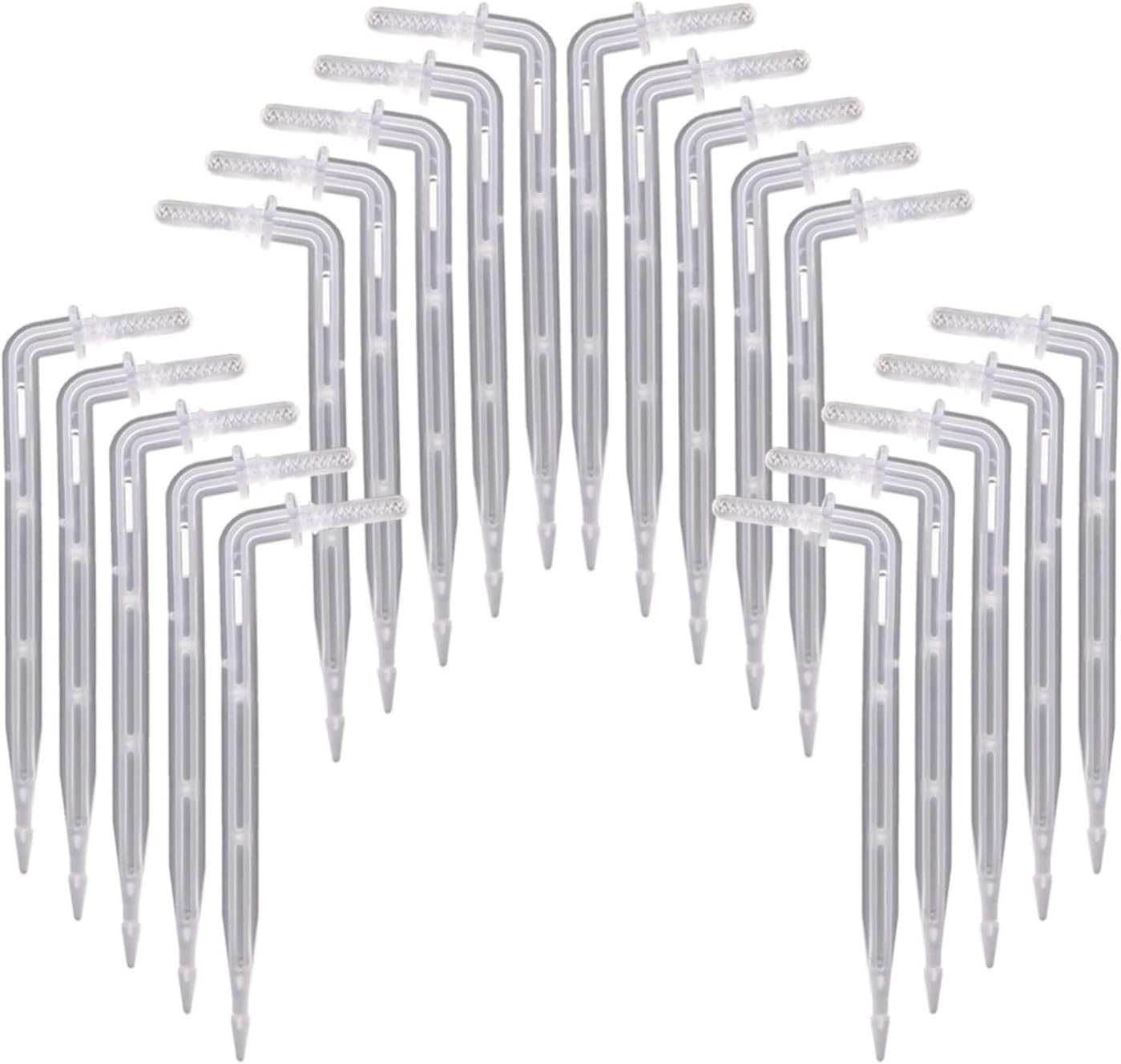 Elbows and Transparent Arrow drippers, Potted Garden Irrigation, Watering Tools, 1/4 ", 4mm, 7mm(B-25PCS)