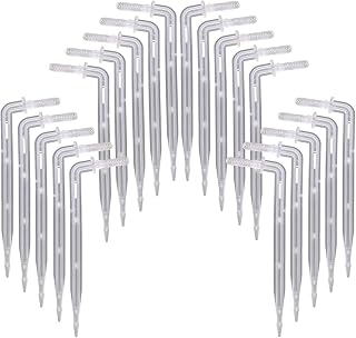 Elbows and Transparent Arrow drippers, Potted Garden Irrigation, Watering Tools, 1/4 ", 4mm, 7mm(B-50PCS)